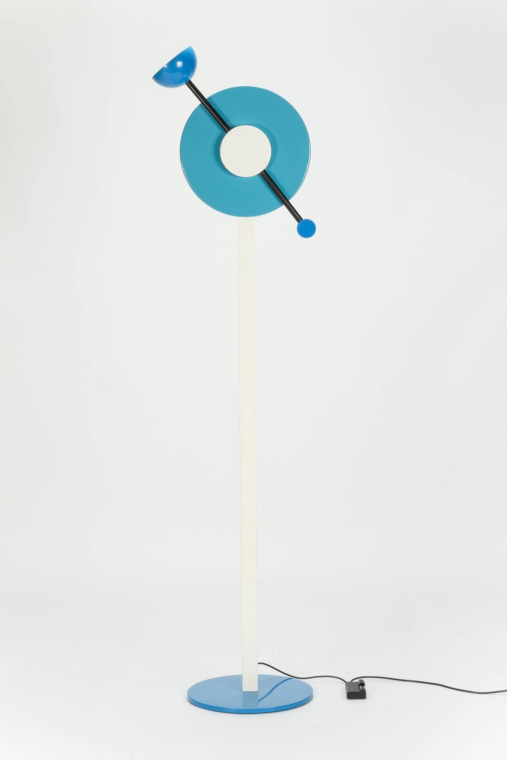 Martine Bedin Floor Lamp Charleston Memphis Milano, 1984 In Excellent Condition In Basel, CH