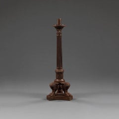 Pair of Late 19th Century Cast Iron Gas Lamps