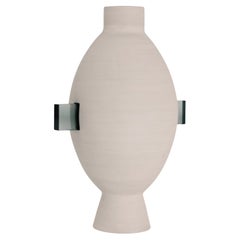 Objet de collection ETER HENDER 04 Pièce en argile et verre tchèque faite à la main. Limitée