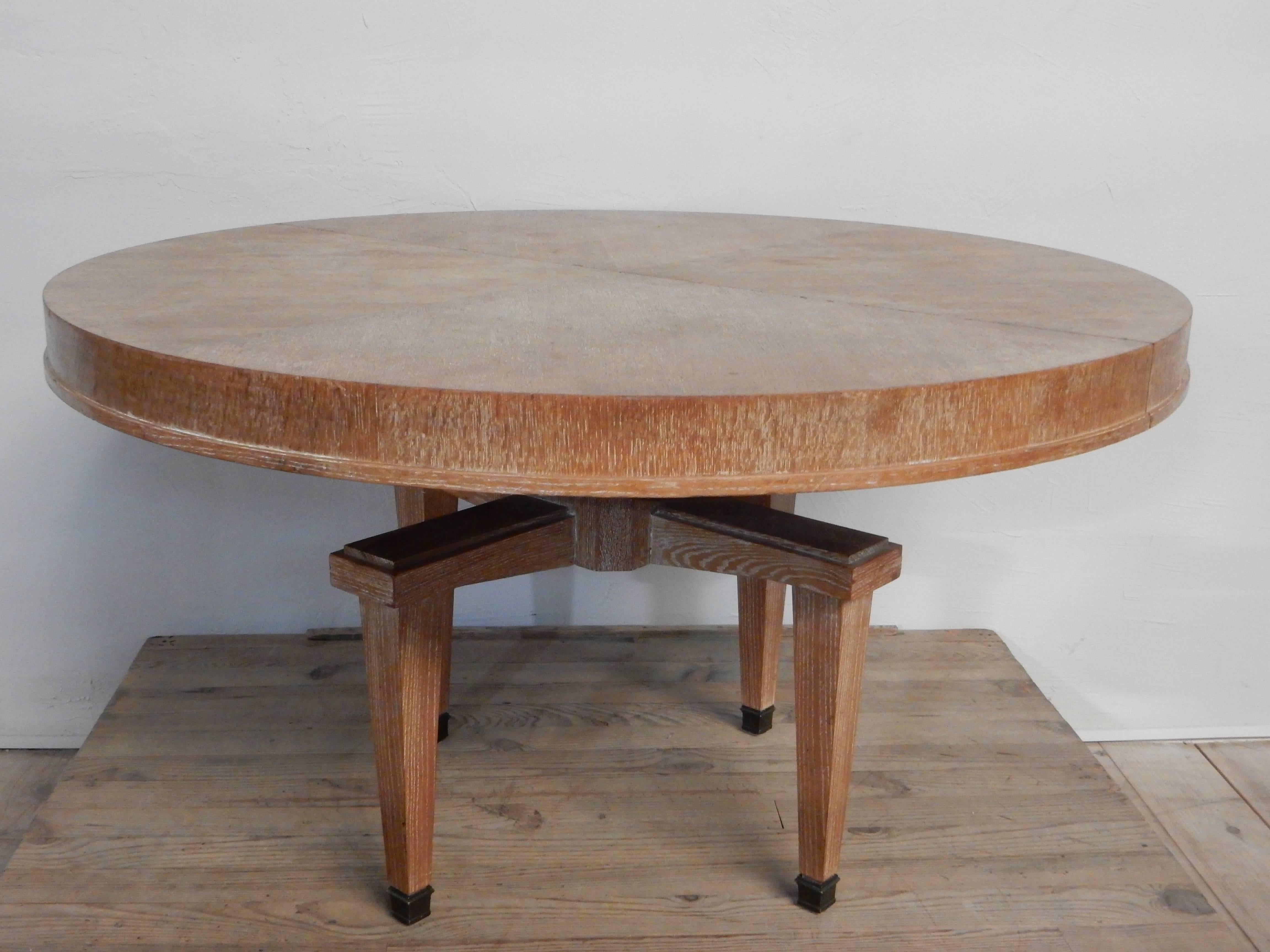 1940 French Oak Extending Dining Table 2