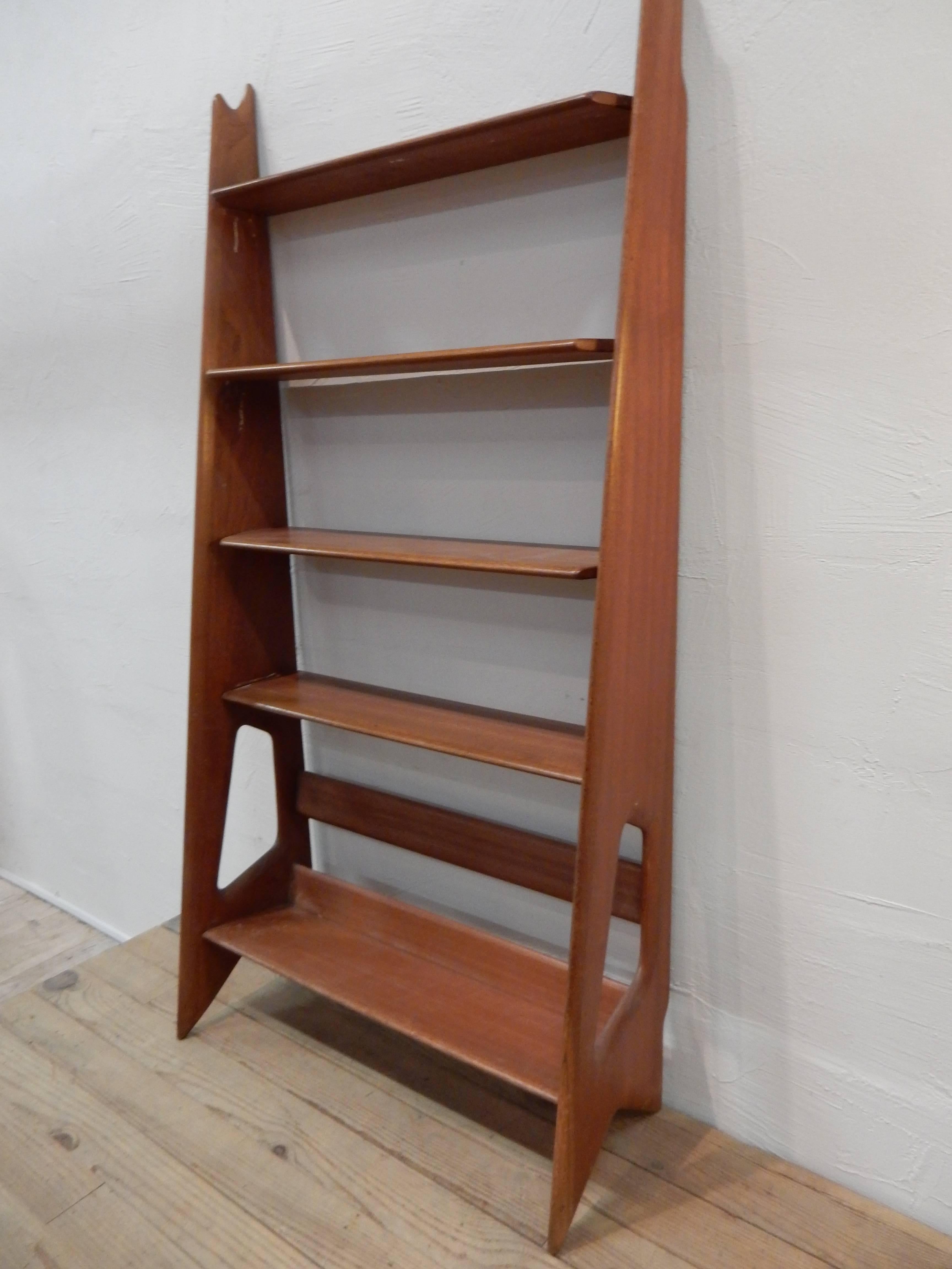 The famous Rene Gabriel shelves made of teck 1950-1960.