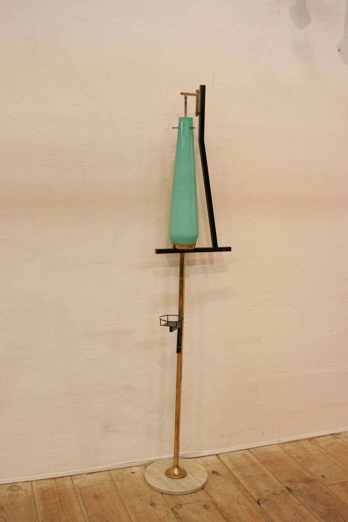 1960 Attribued to Stilnovo Floor Lamp In Good Condition In Couzon au Mont d'Or, FR