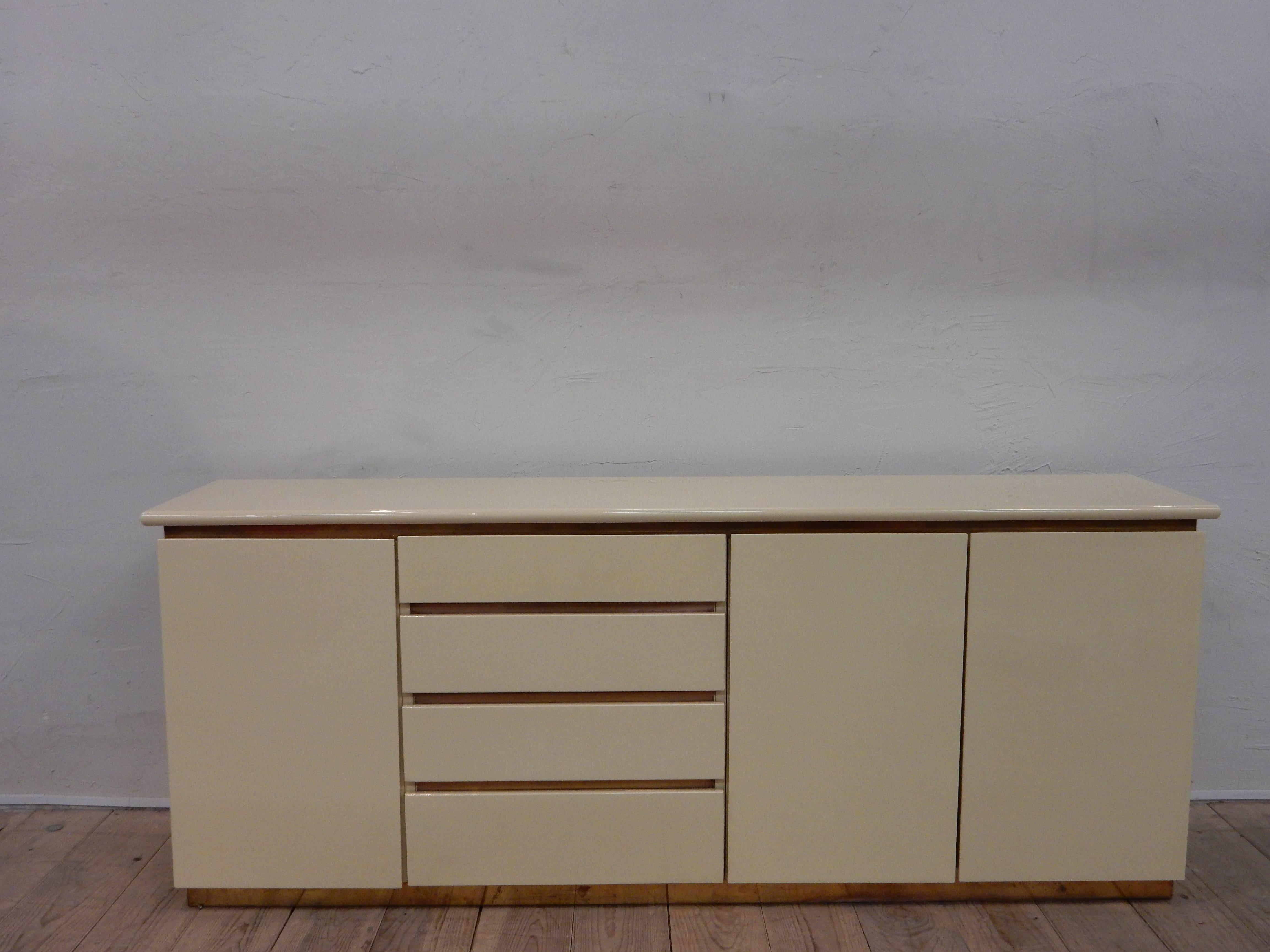 Late 20th Century Italian 1970 Lacquered Sideboard