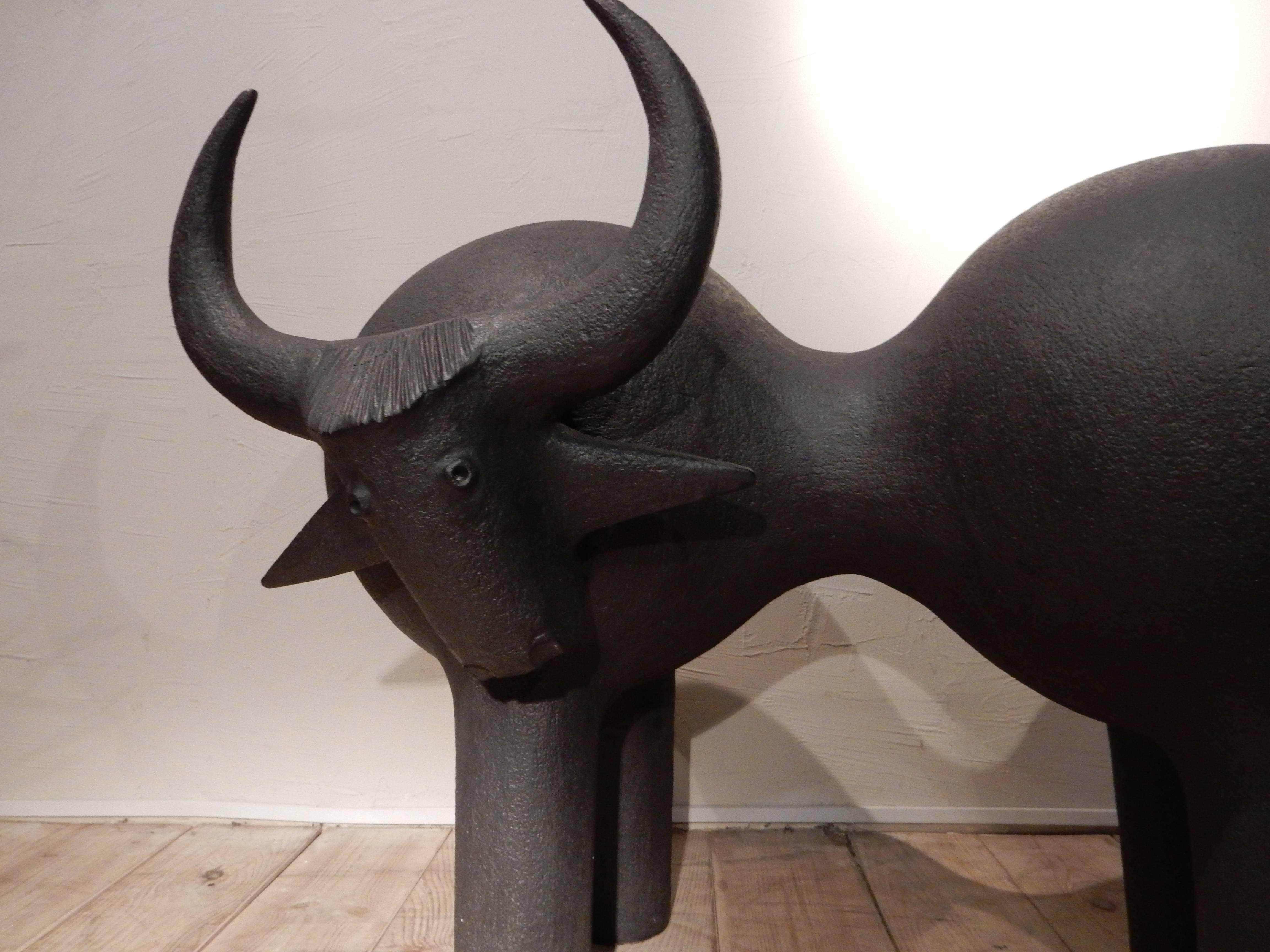 French Cyrille Husson Big Bull Unique Piece