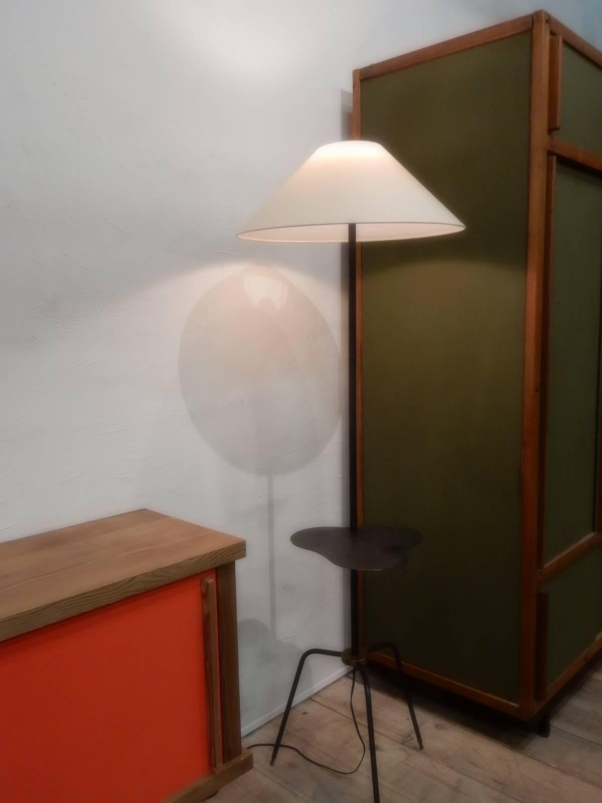 1960, French Floor Lamp In Good Condition In Couzon au Mont d'Or, FR