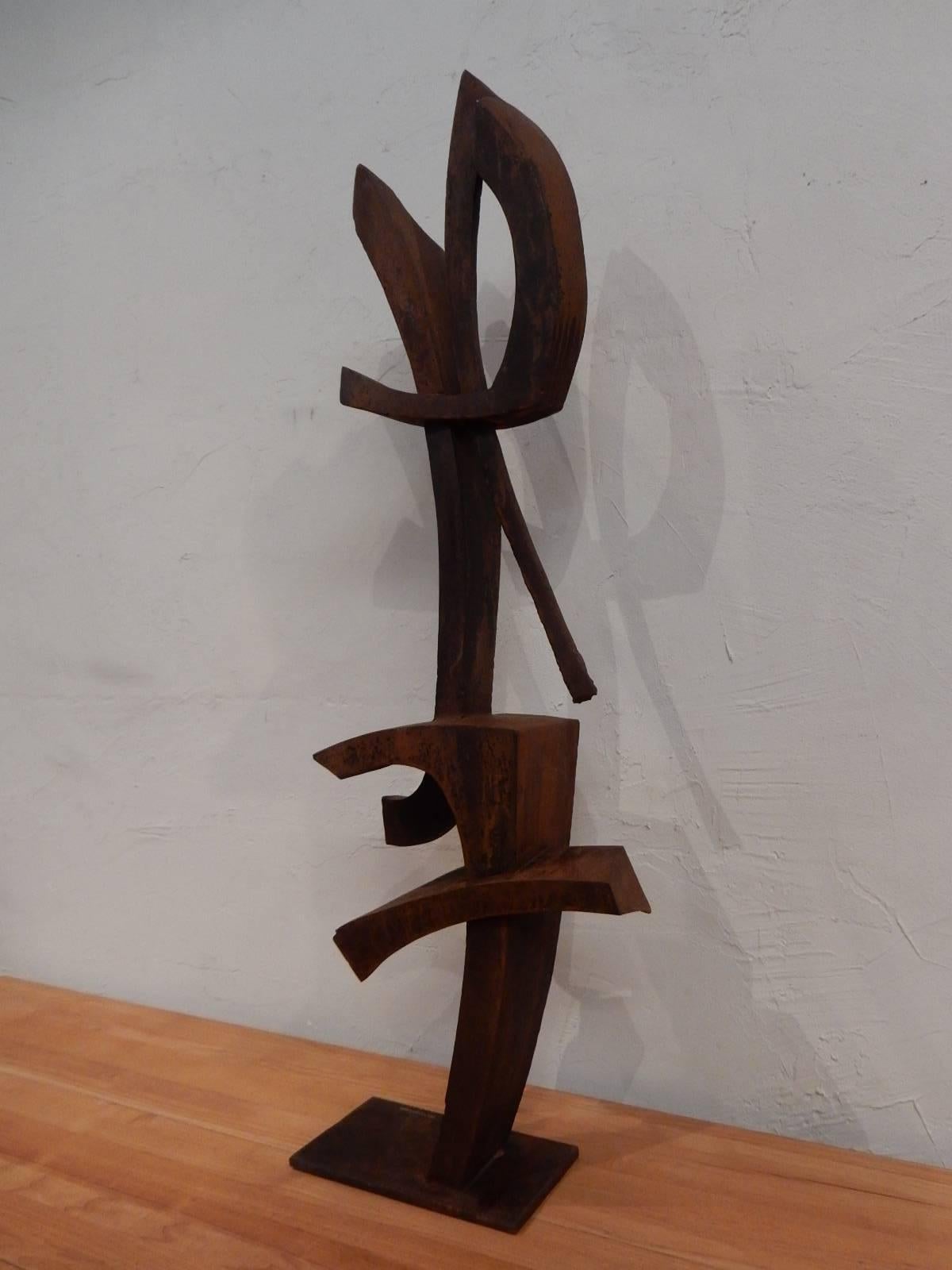 Steel Cyrille Husson Abstract Korten Sculpture