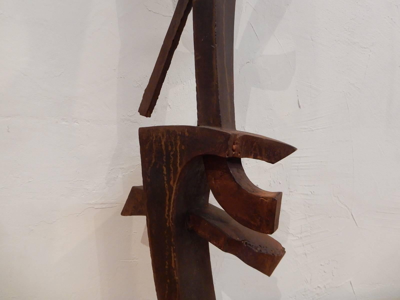 Modern Cyrille Husson Abstract Korten Sculpture