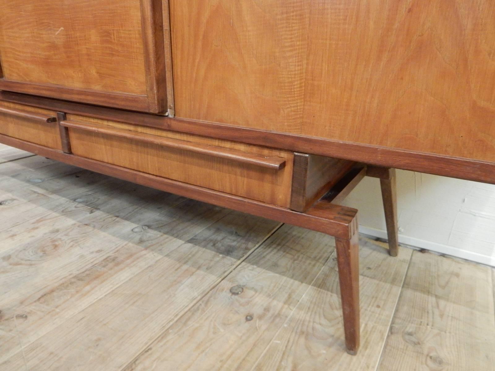 Wood Andre Sornay Sideboard For Sale