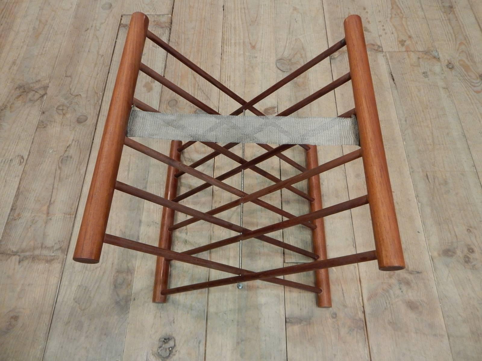 Jens Quistgaard Folding Table Tray Teak Wood, 1960 2