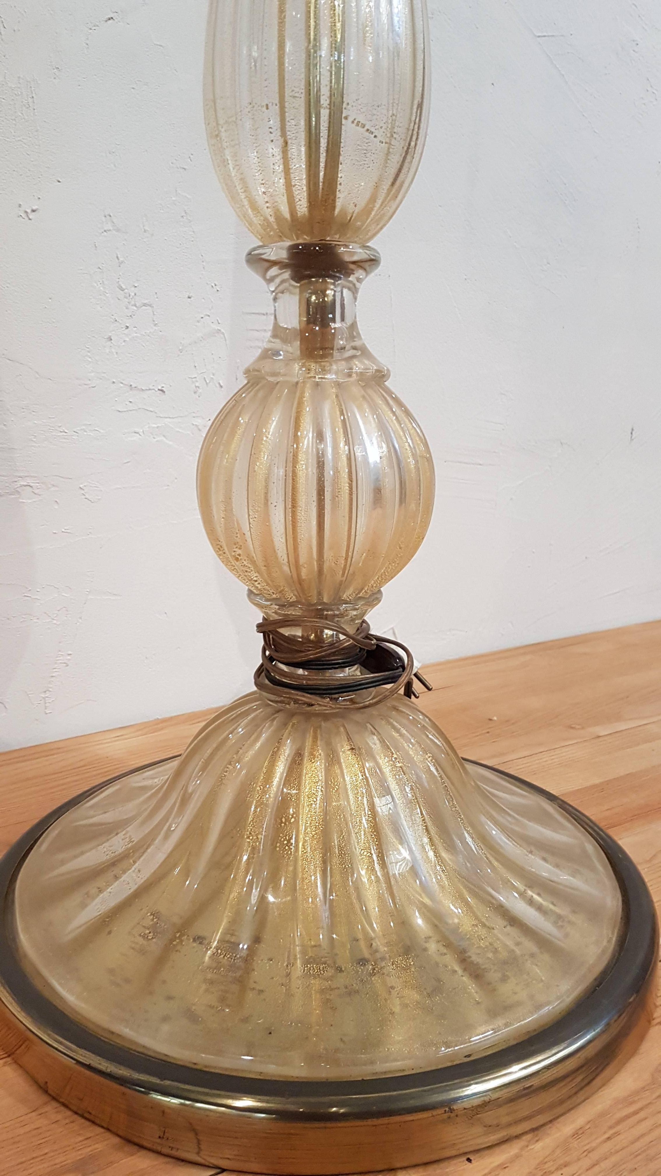 Archimede Seguso Glitter Floor Lamp, 1960 For Sale 1