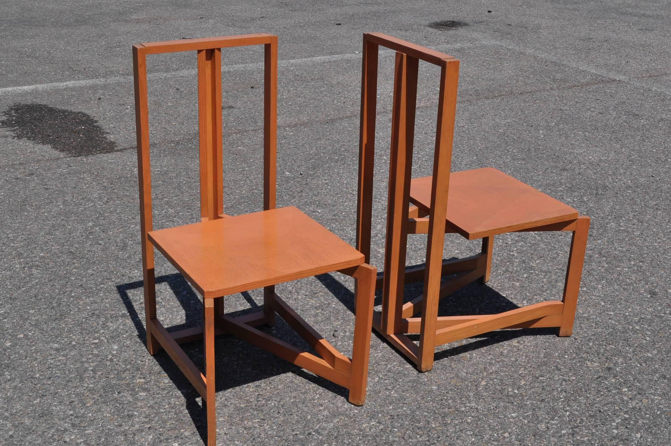 Brutalist Philippe Parent Architect Chairs For Sale