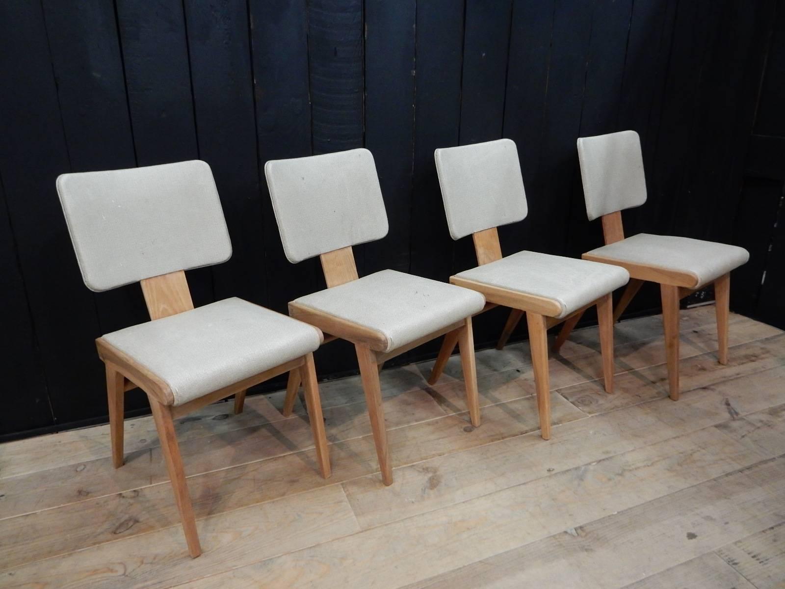 Mid-Century Modern Andre Sornay Magnifique Set of Four Chairs