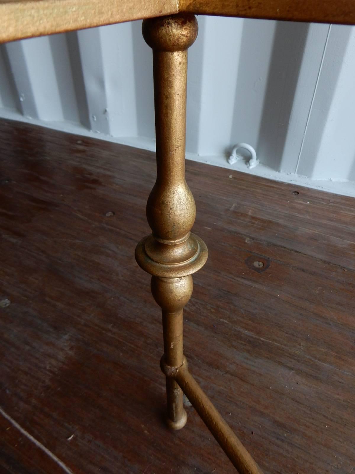 A Maison Ramsay coffee table made of golden wrought iron. (Very heavy steel) in very good condition.