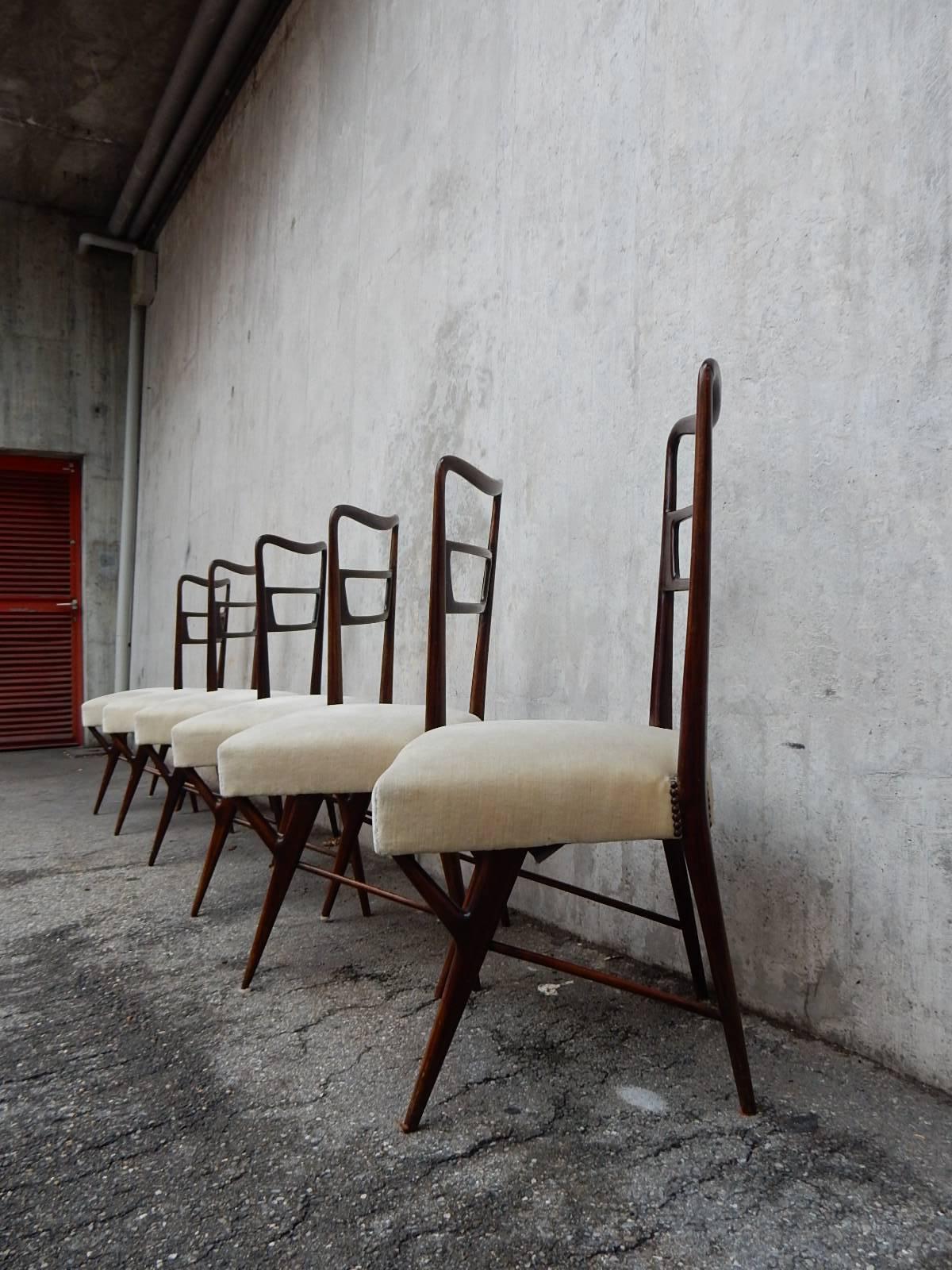 Paolo Buffa Attributed to Set of Six Chairs 1