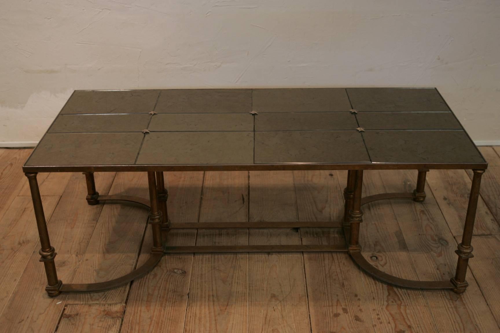 French Neoclassical Large Coffee Table, 1970 For Sale