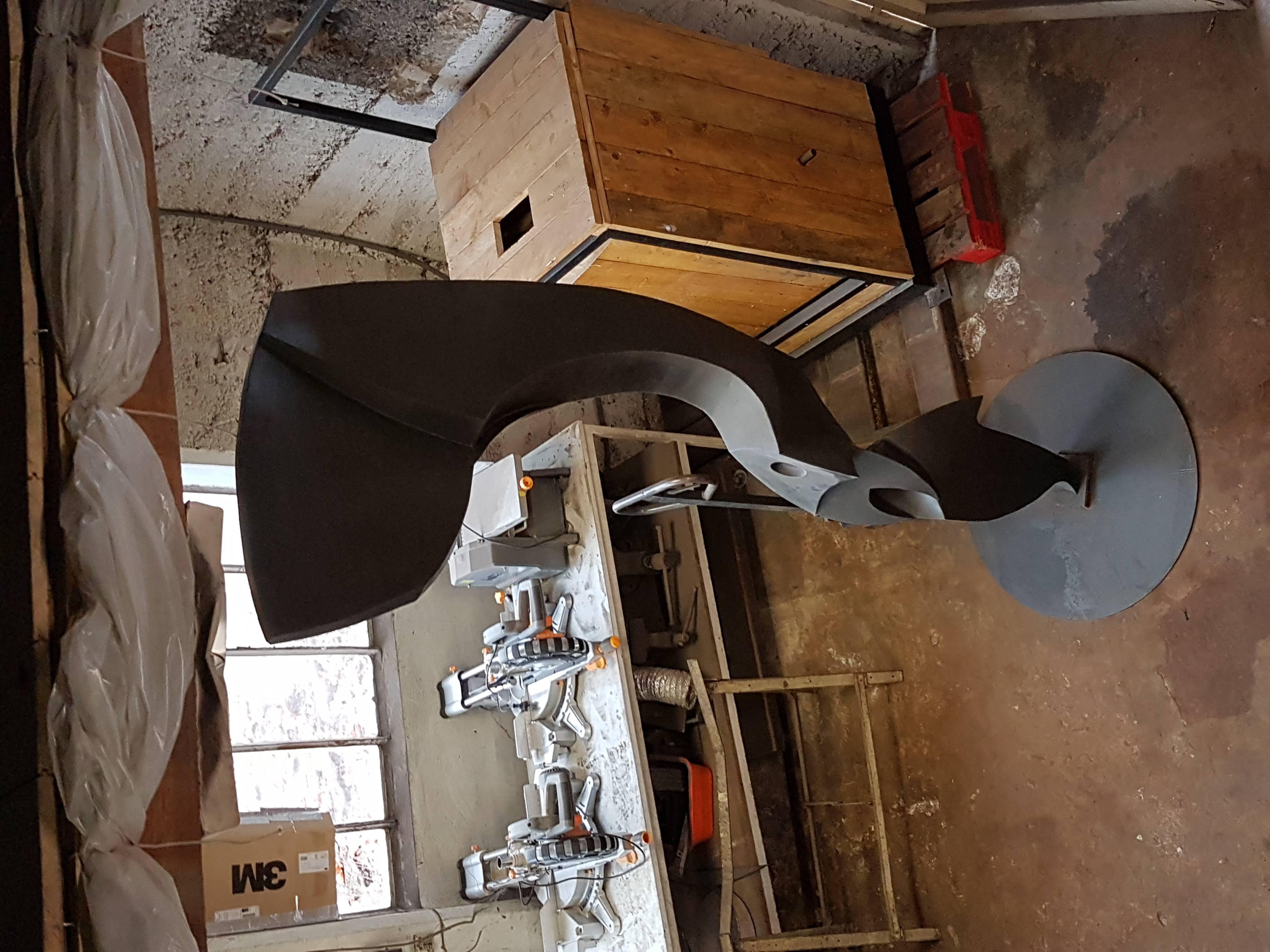 Monumental Cyrille Husson Steel Sculpture For Sale 3