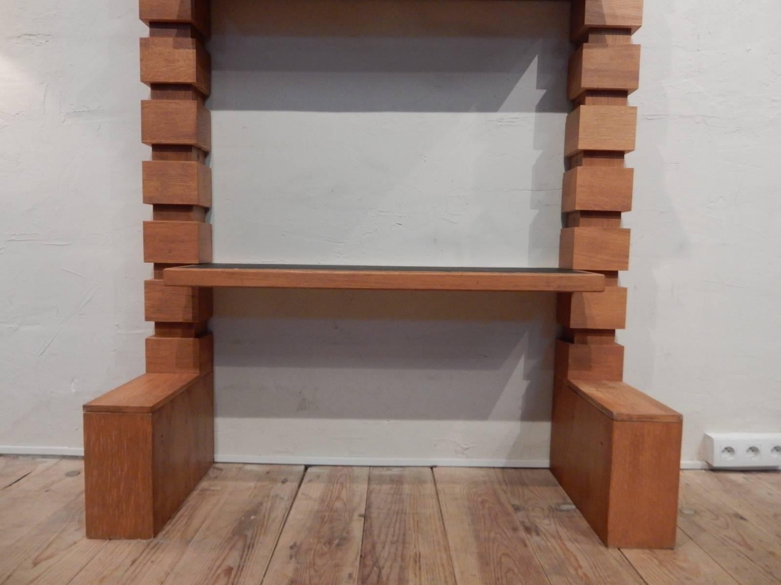 Mid-Century Modern Architonic 1950, Oak Bookshelvein the Manner of Maurice Pré For Sale