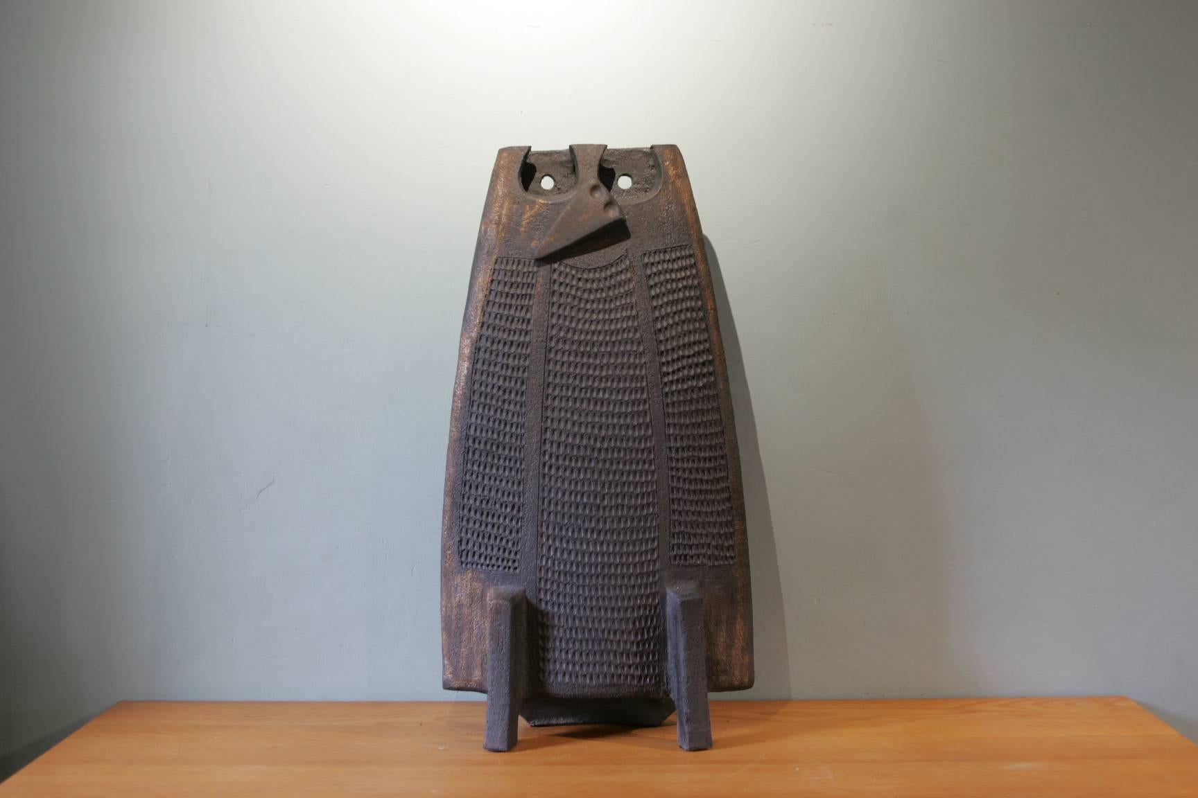 Contemporary Dominique Pouchain Owl Two Face Vase