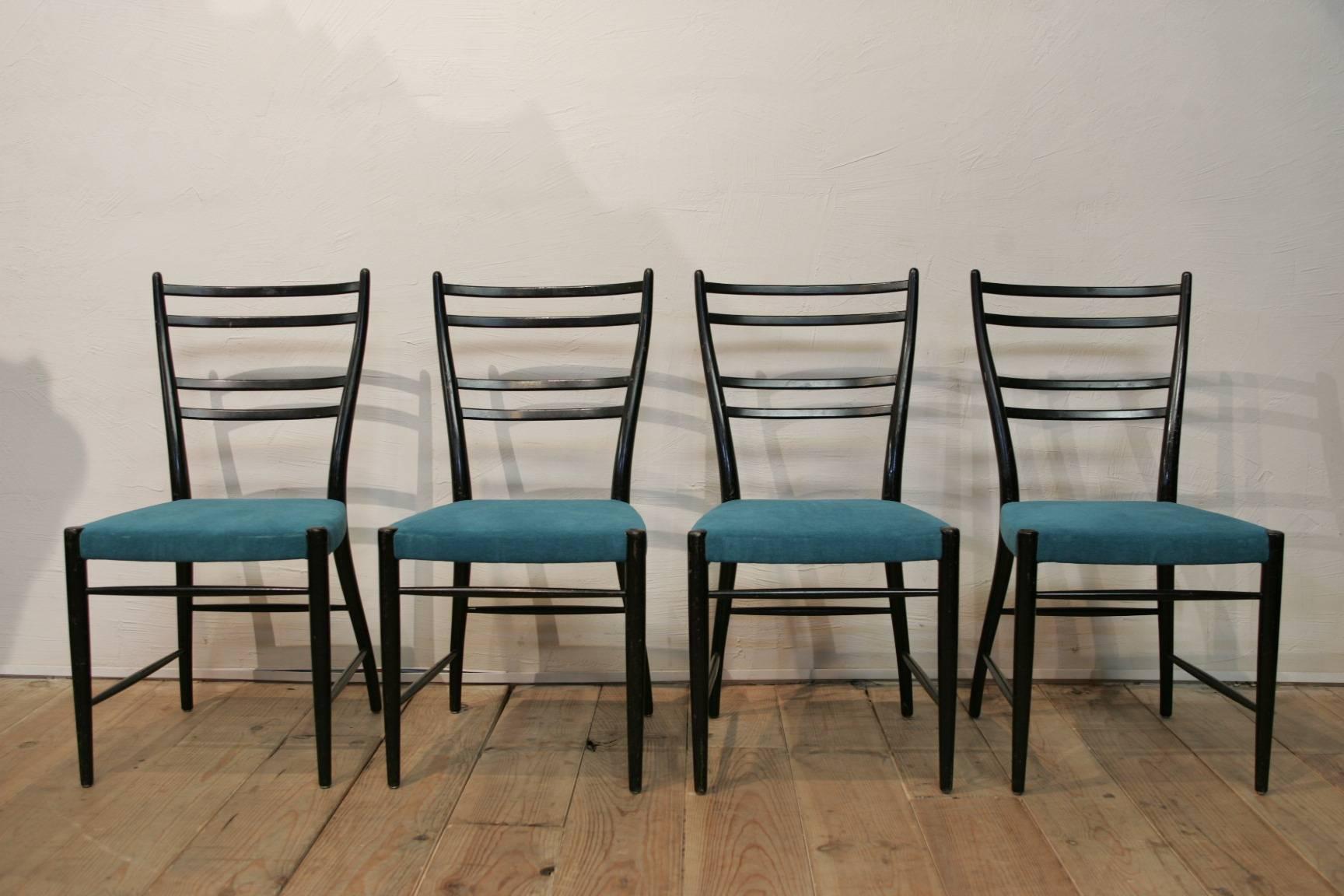 Upholstery Set of Danish 1960 Chairs For Sale