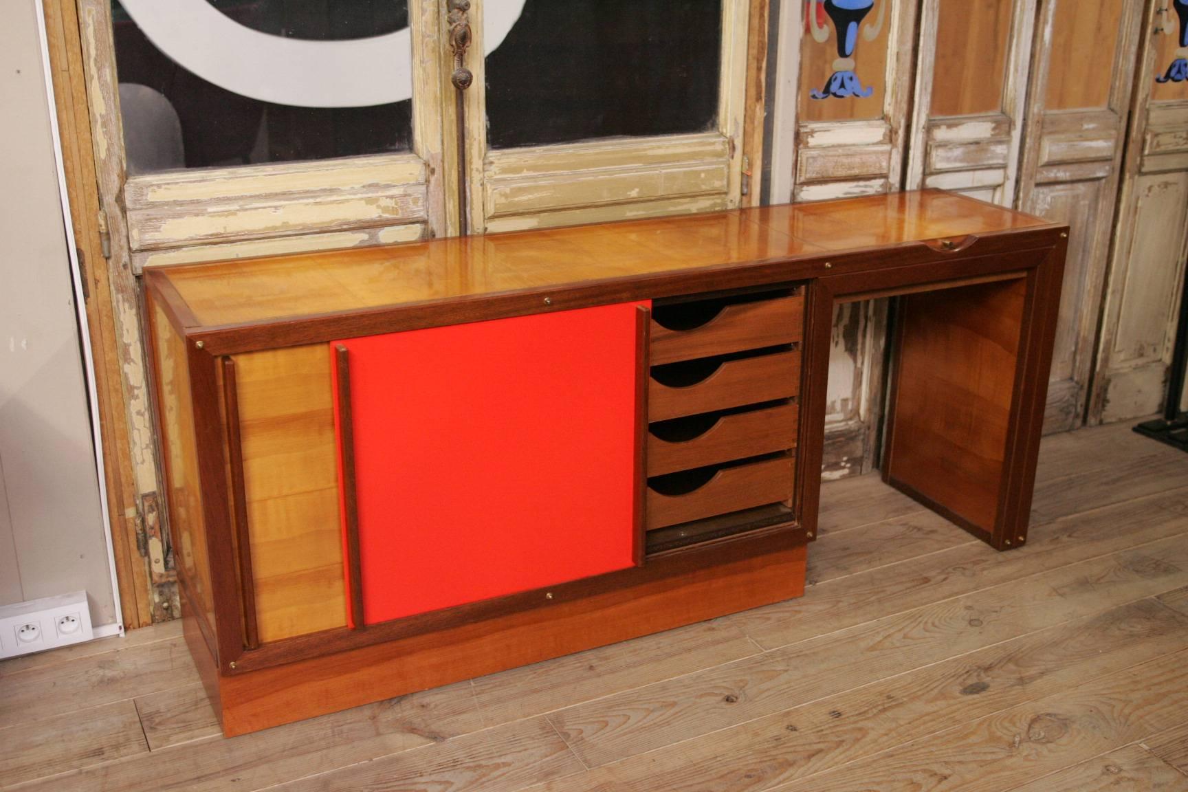 Andre Sornay Midcentury Dress Sideboard For Sale 1