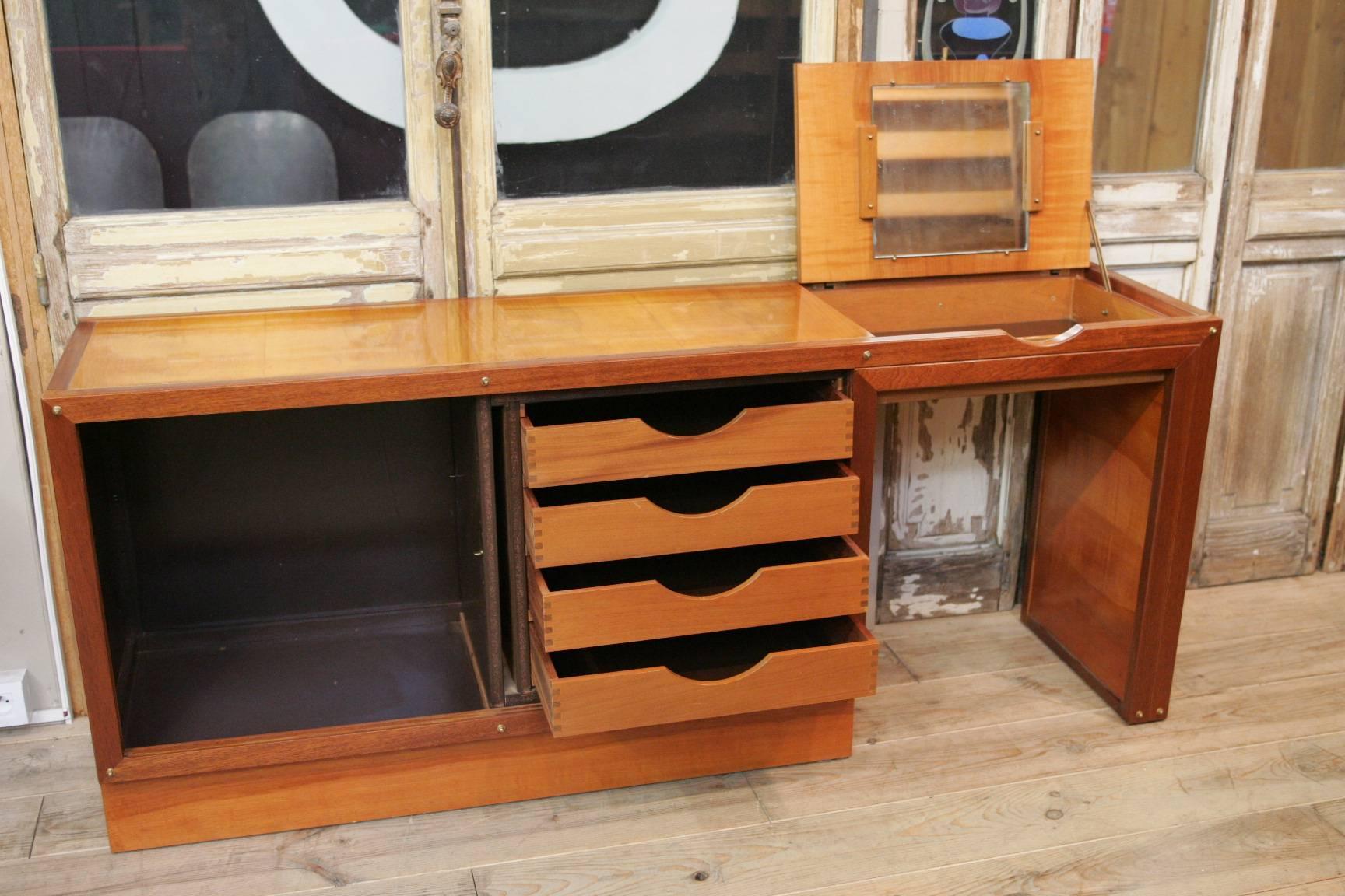 Andre Sornay Midcentury Dress Sideboard For Sale 2