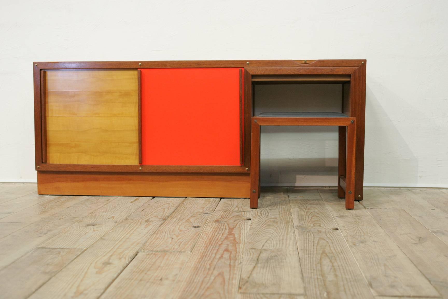 Mid-Century Modern Andre Sornay 1960 Sideboard For Sale
