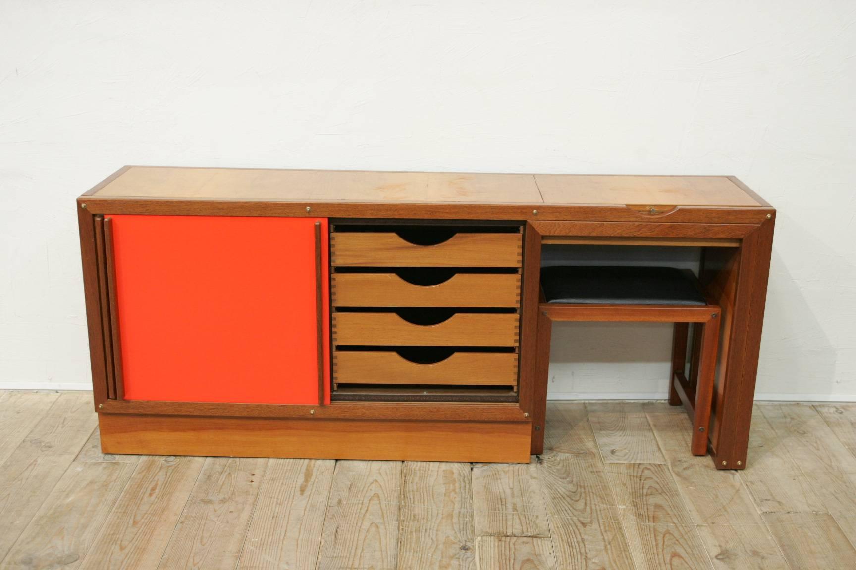 French Andre Sornay 1960 Sideboard For Sale