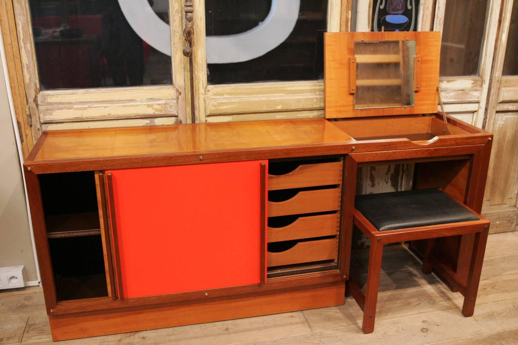 Andre Sornay 1960 Sideboard In Excellent Condition For Sale In Couzon au Mont d'Or, FR