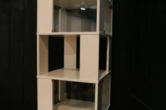 Italian TOTEM Ivory Lacquered Turning Library, 1960
