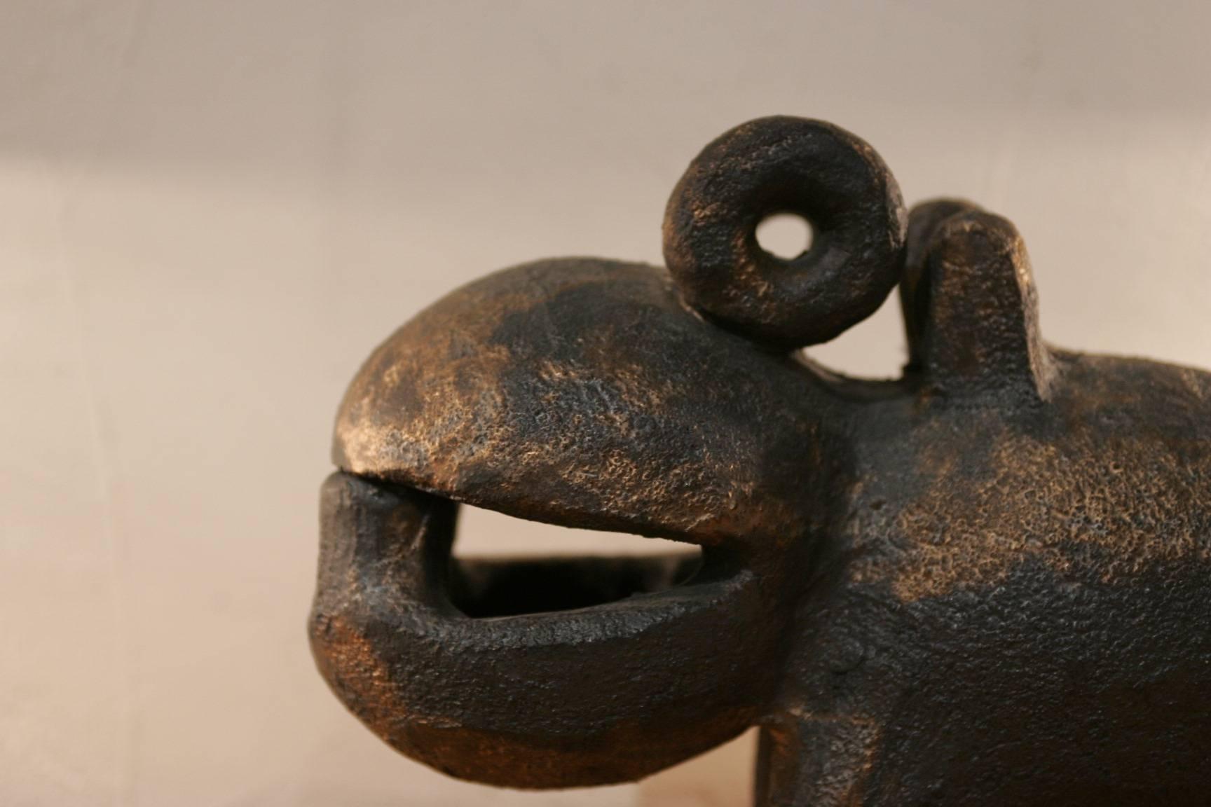 French Dominique Pouchain Hippopotamus Sculpture For Sale