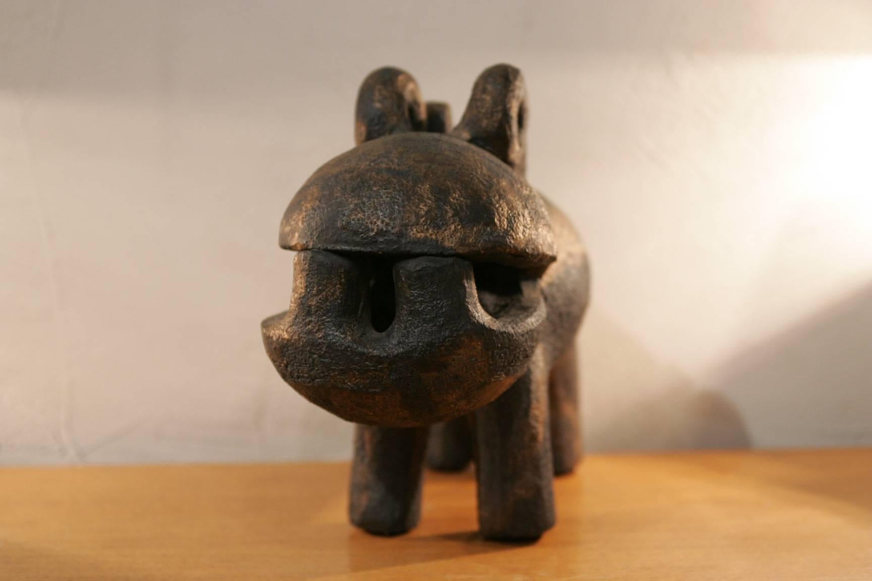 Contemporary Dominique Pouchain Hippopotamus Sculpture For Sale