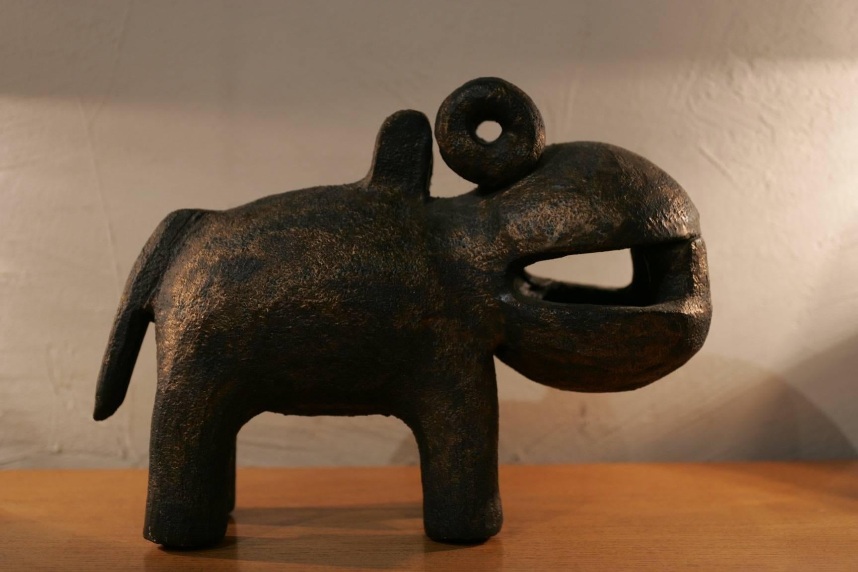 Dominique Pouchain Hippopotamus Sculpture For Sale 1