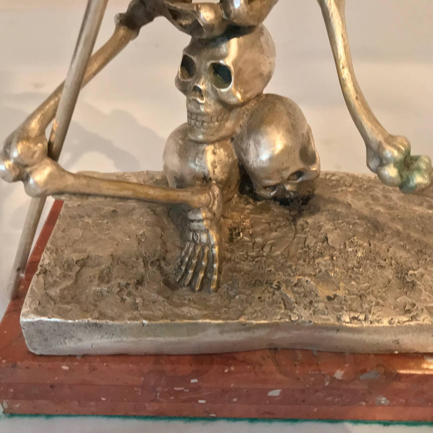 Bronze  “Skeleton Warrior”. After the work of Raymond Frederic Harryhausen 2