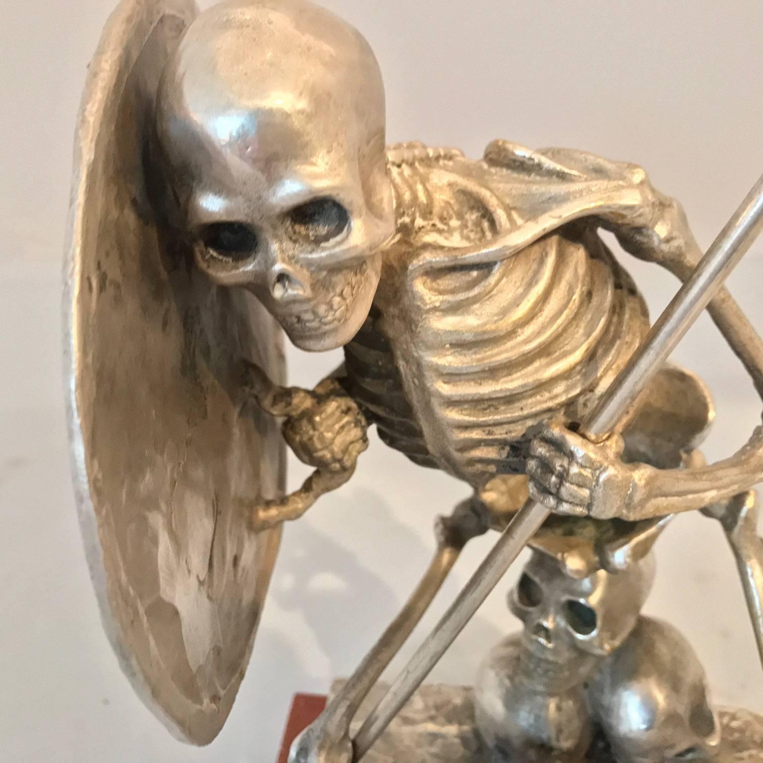 Bronze  “Skeleton Warrior”. After the work of Raymond Frederic Harryhausen In Excellent Condition In London, GB