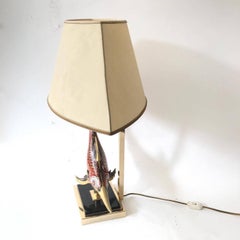 1970s Italian Table Lamp in the Shape of the Marlin Fish