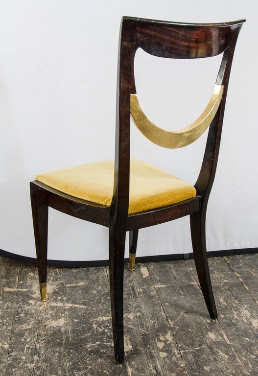 Set of Eight Dining Chairs by P. Buffa, Italian 2