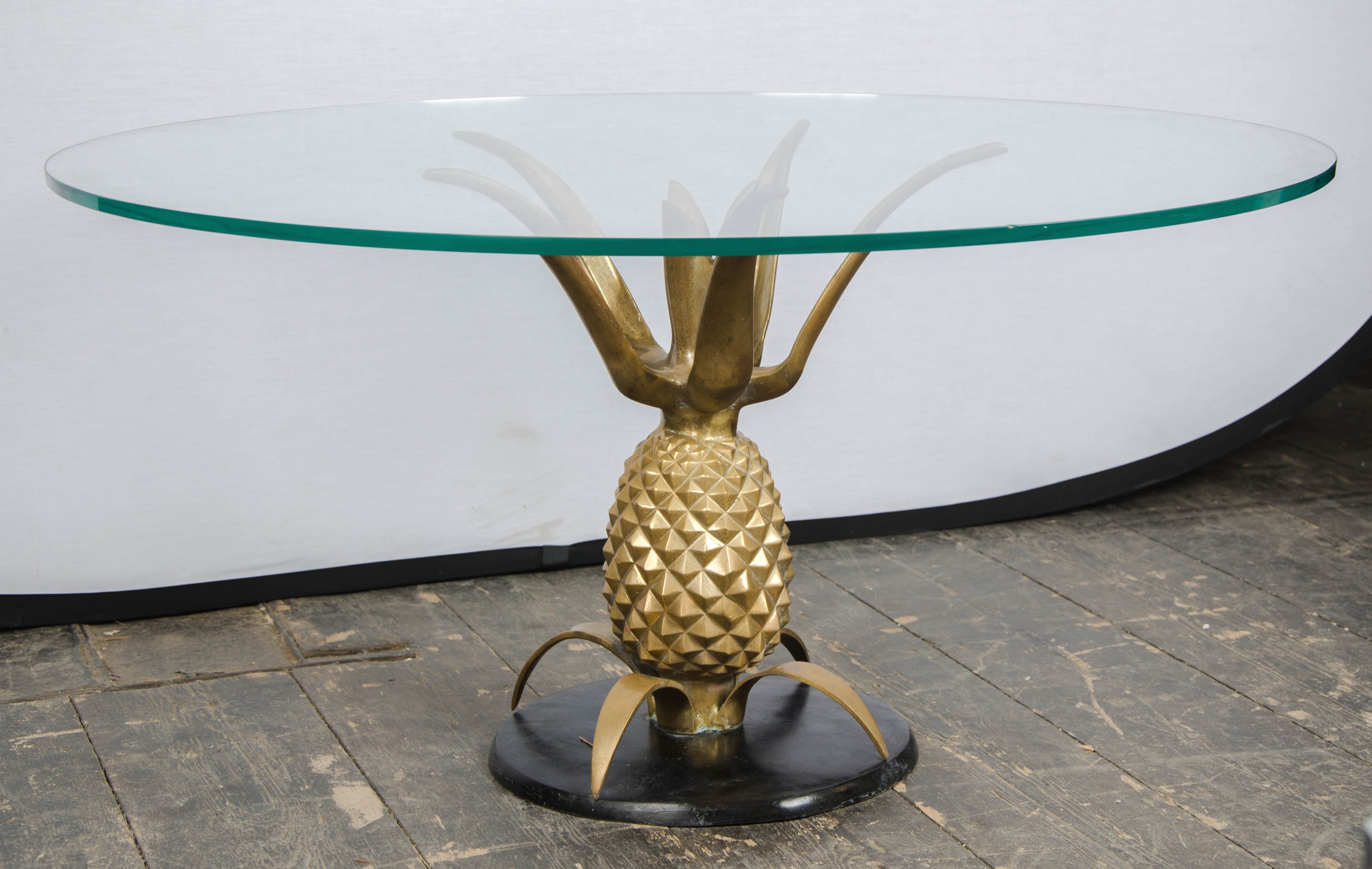 Decorative and Elegant Pineapple Shape Coffee Table, 1970s, Belgium