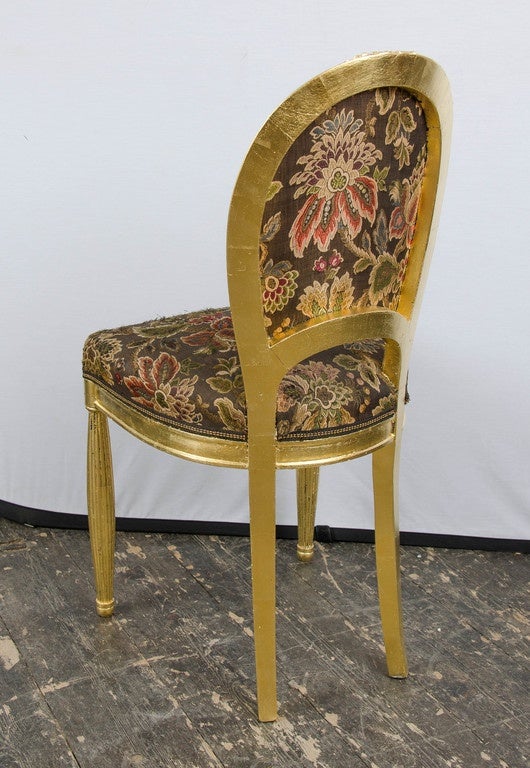 Italian 20's three piece suite with gilt wooden frame For Sale 6