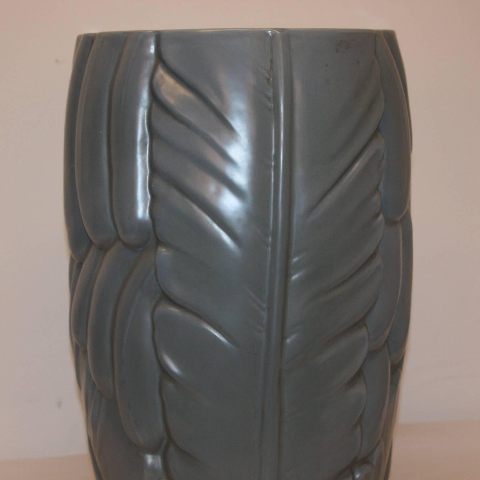 1930s Italian Large Size Ceramic Vase Attributed to Govanni Gariboldi In Good Condition In London, GB