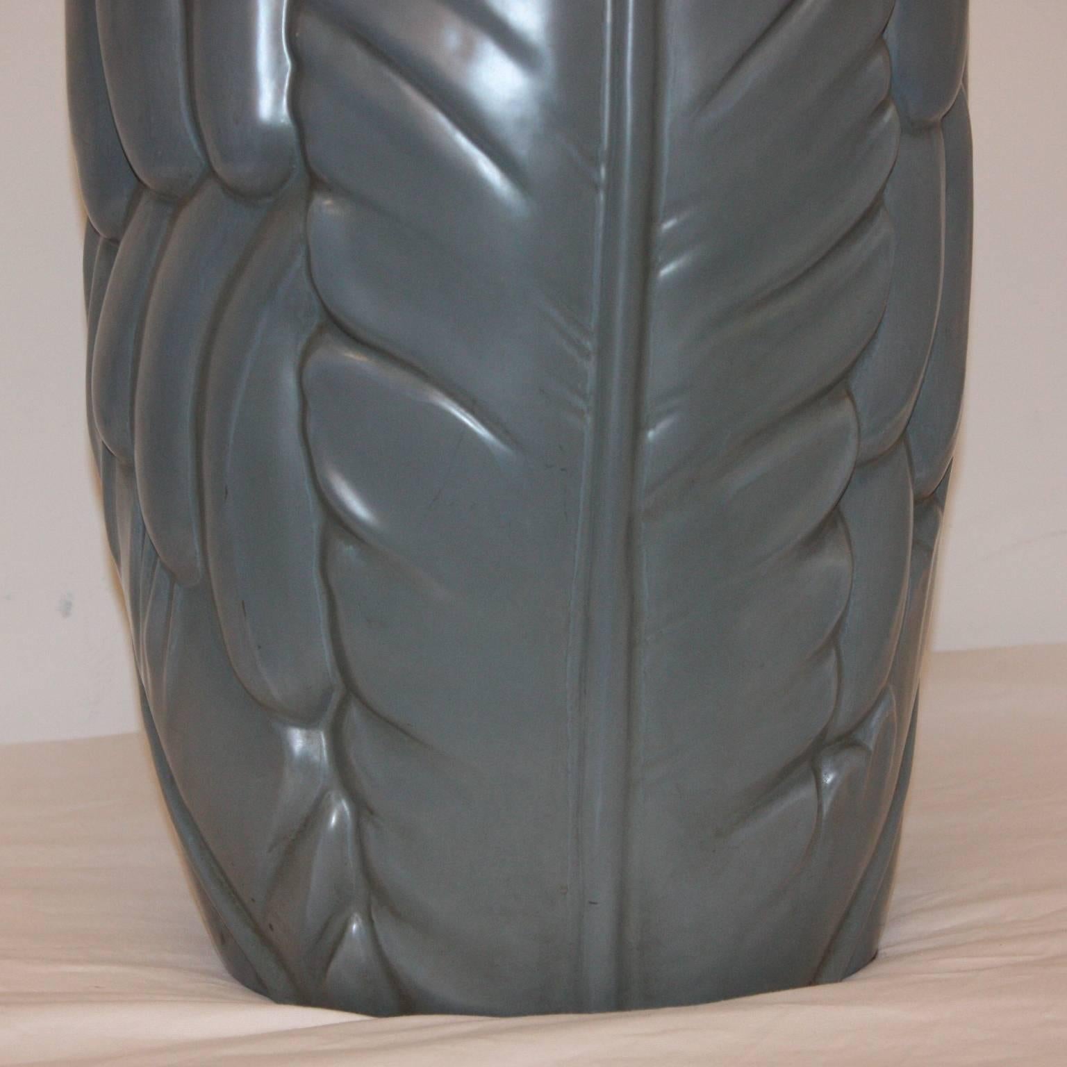 20th Century 1930s Italian Large Size Ceramic Vase Attributed to Govanni Gariboldi
