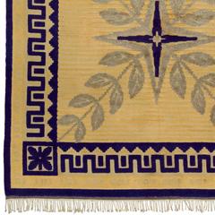 Mid-20th Century Swedish Relief Flossa Rug