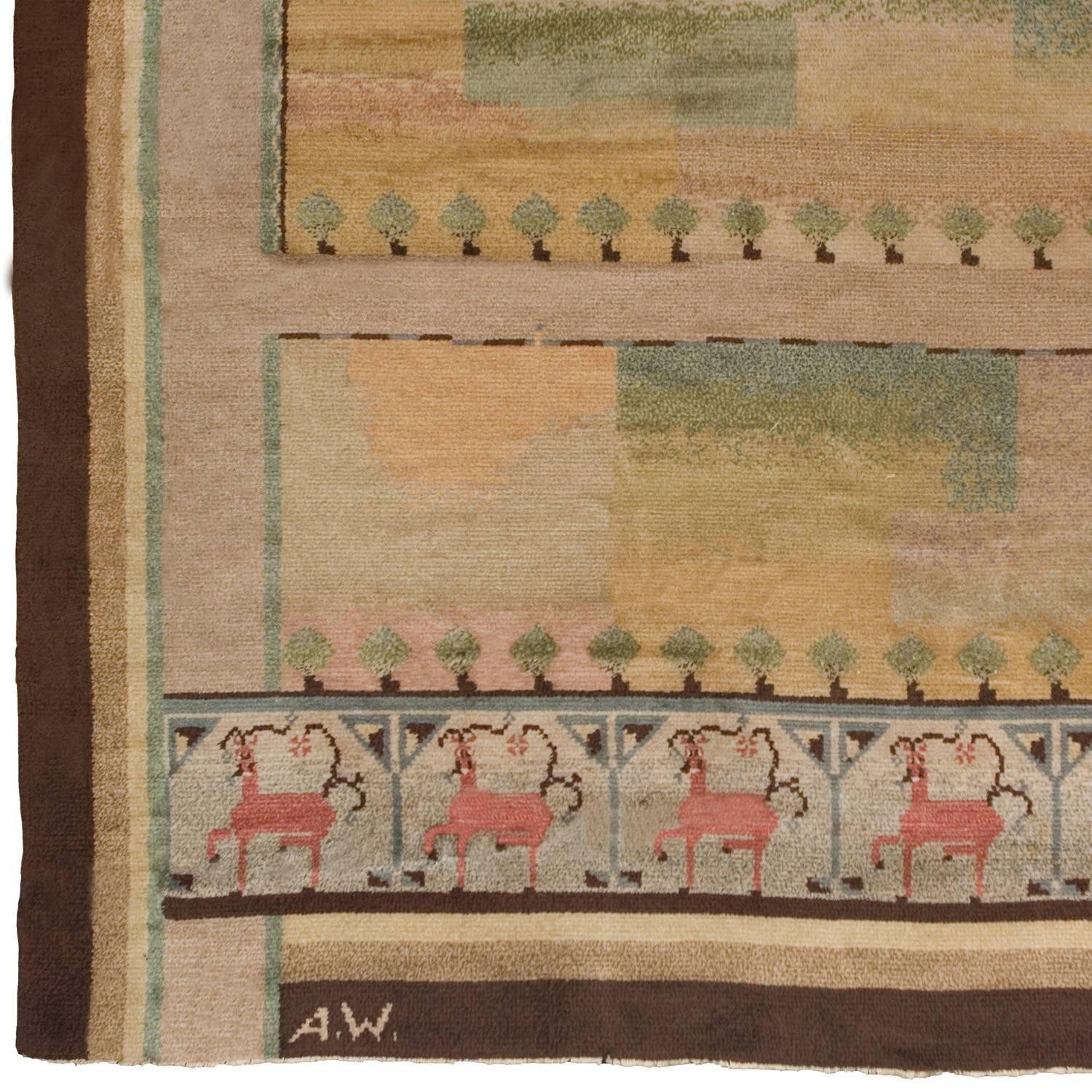Schwedischer Florgewebe-Teppich aus dem frühen 20. Jahrhundert im Zustand „Hervorragend“ im Angebot in New York, NY