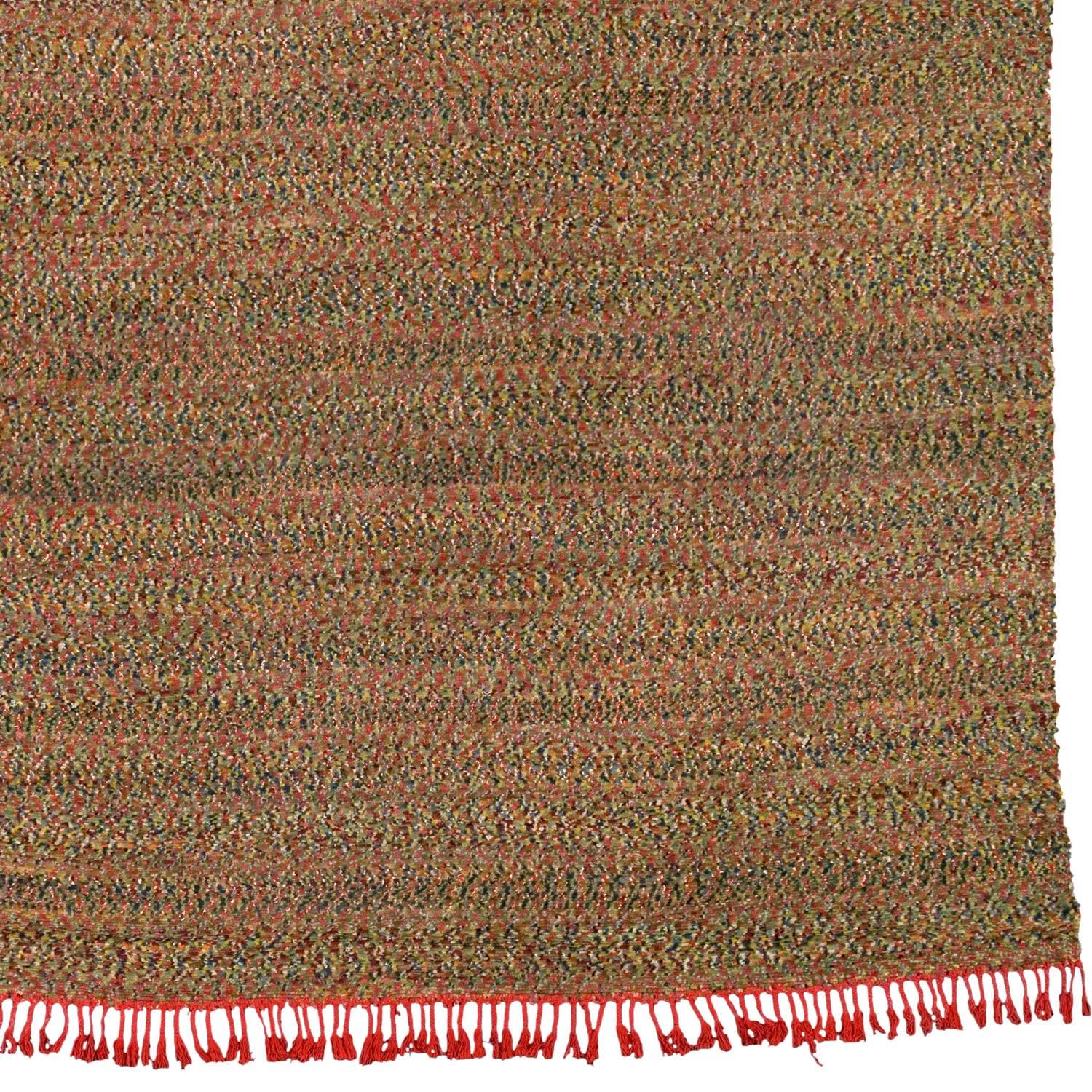 Hand-Knotted Mid 20th Century Swedish Pile-Weave Carpet For Sale