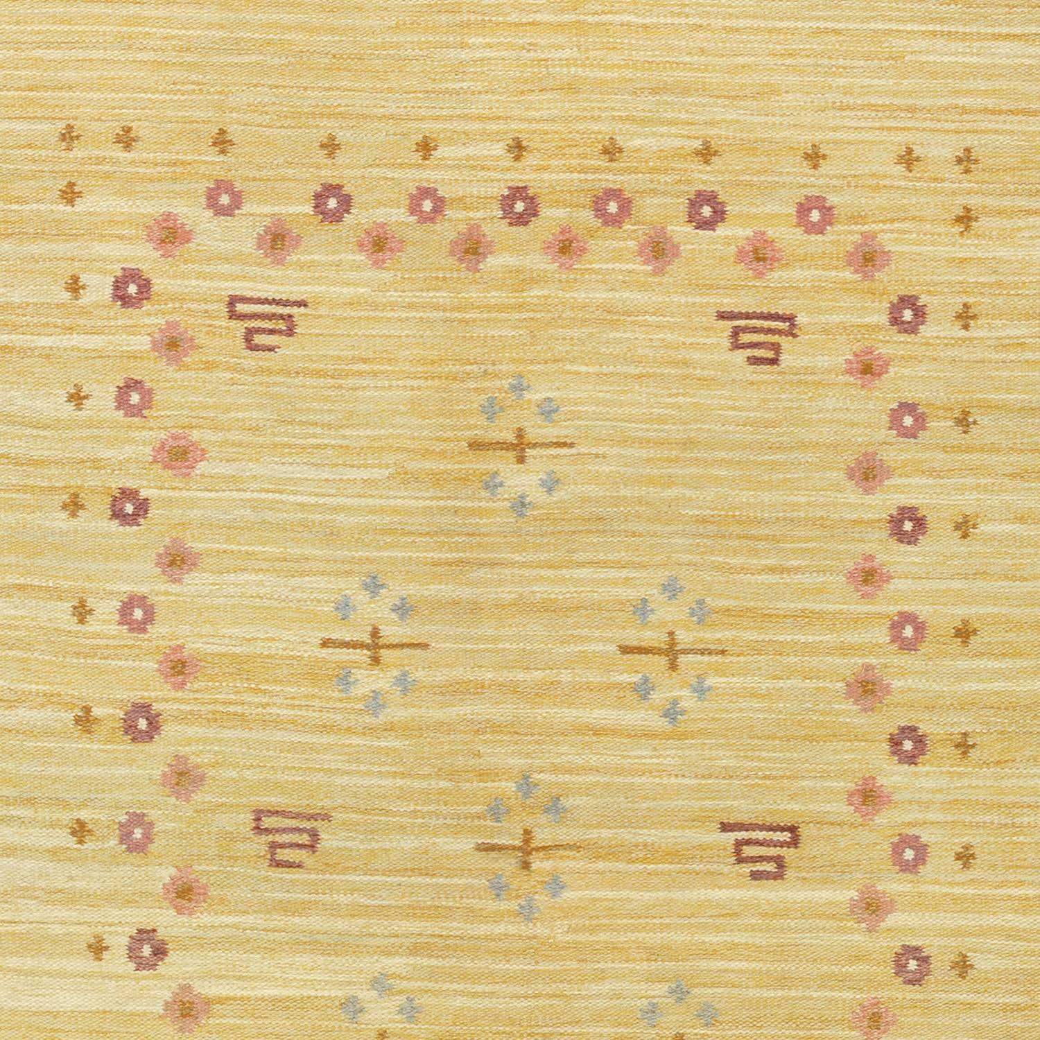 20th Century Swedish Flat-Weave Carpet by Solveig Westerberg In Excellent Condition For Sale In New York, NY