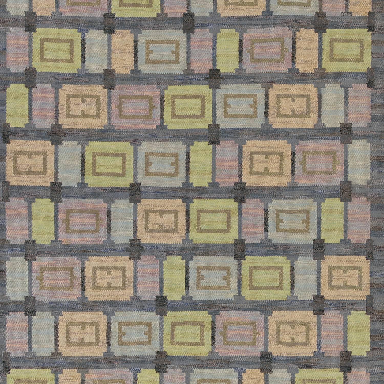 Alfombra sueca de tejido plano del siglo XX 