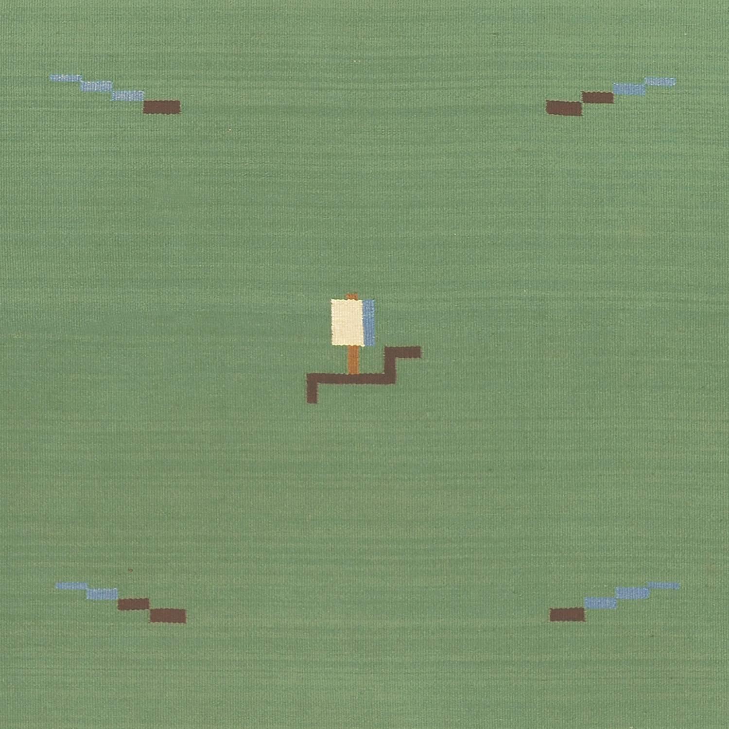 Scandinavian Modern Early- 20th Century Swedish Flat-Weave Carpet For Sale