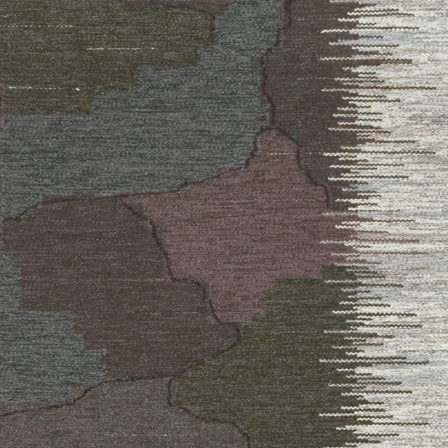 Scandinavian Modern 20th Century Swedish Flat-Weave Carpet by Alice Lund For Sale
