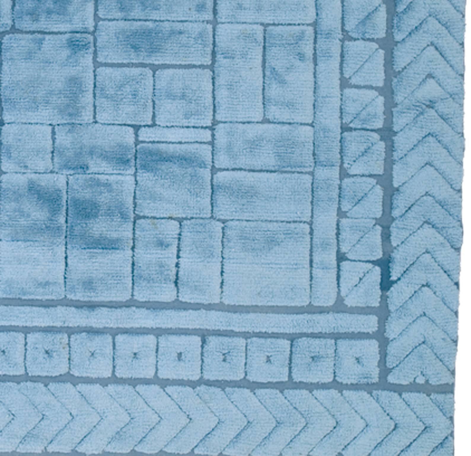 Scandinavian Modern Mid-20th Century Swedish Pile Carpet by Ingrid Hellman - Knafve For Sale