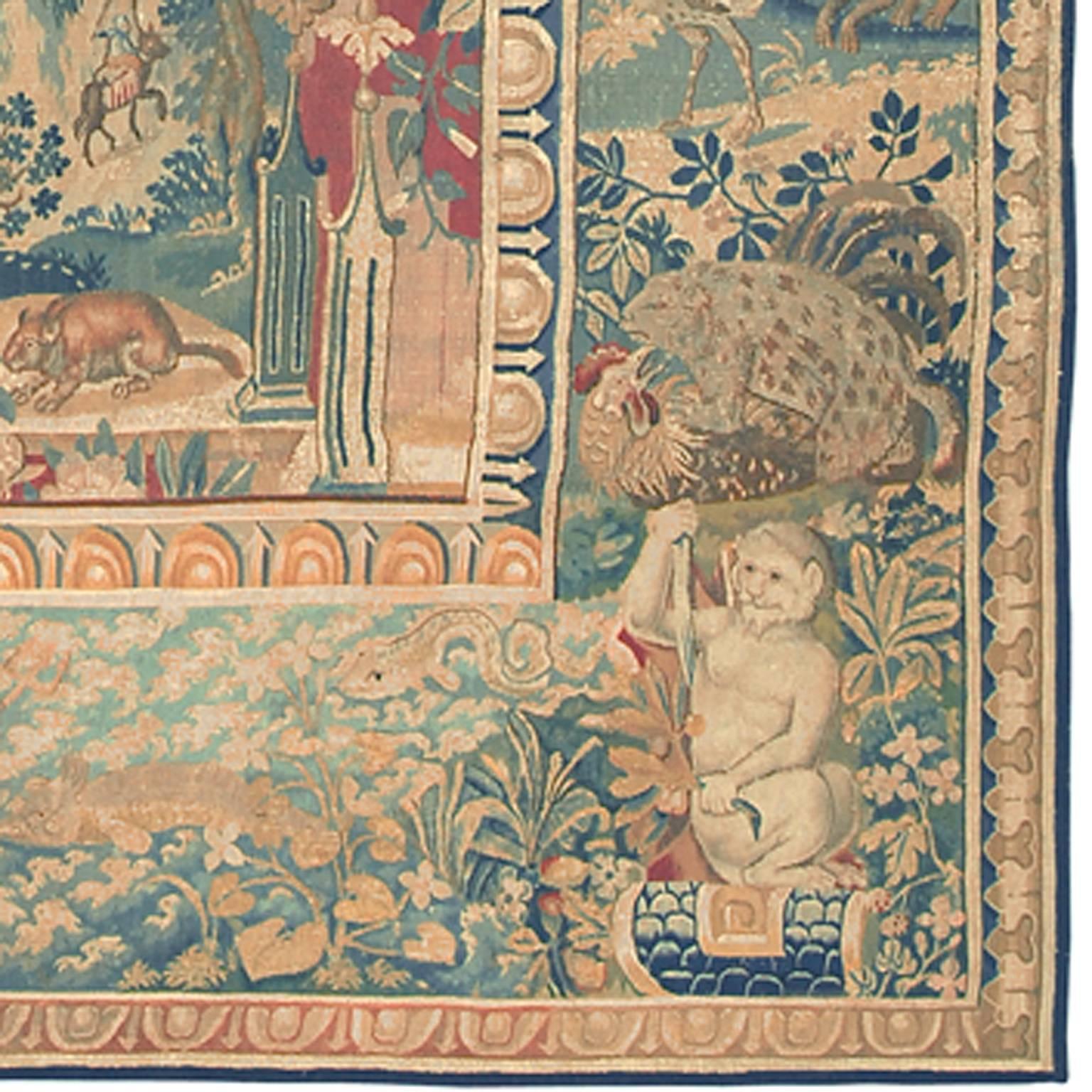 Late 16th Century Tapestry In Fair Condition For Sale In New York, NY