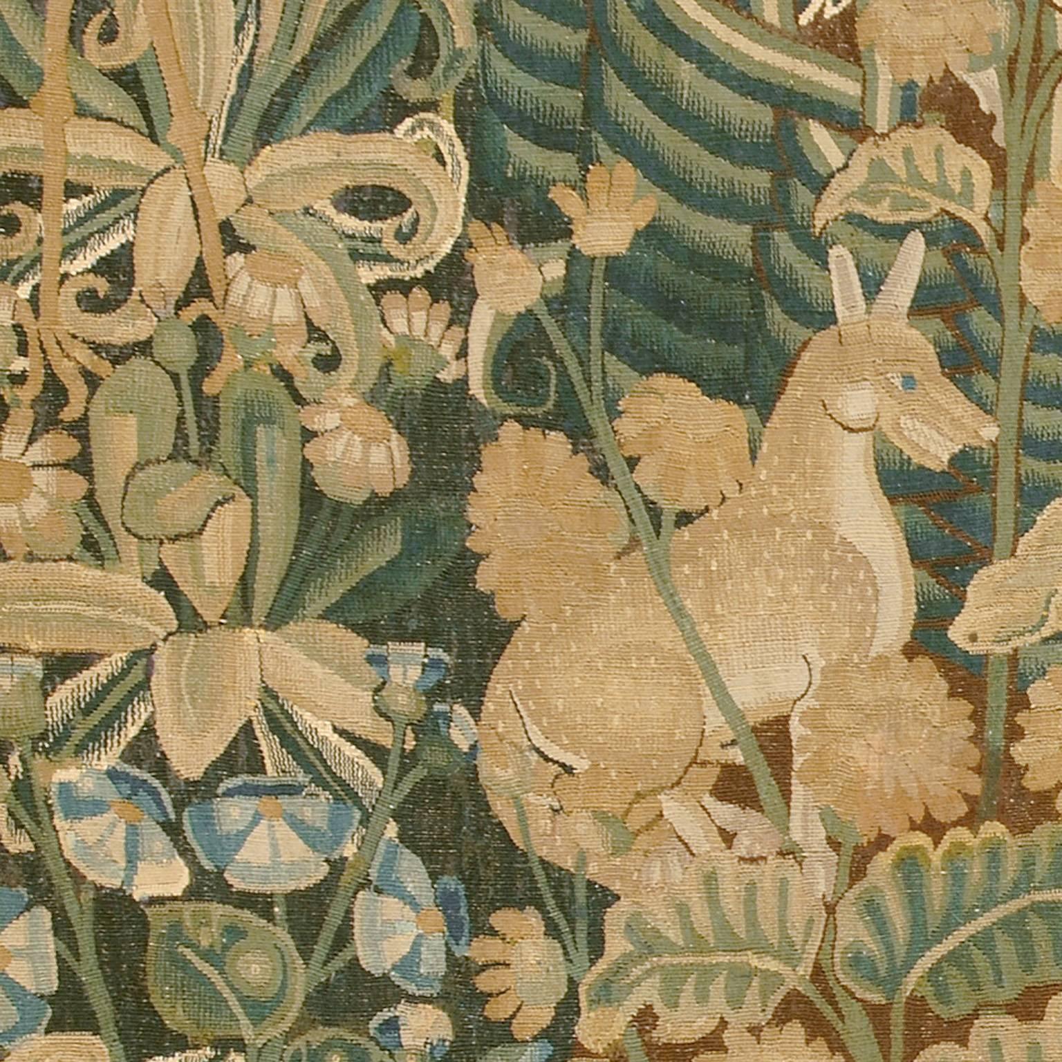 Flämischer spätgotischer Wandteppich aus dem frühen 16. (18. Jahrhundert und früher) im Angebot